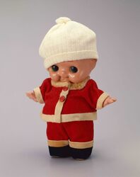 セルロイド人形 通称キューピーサンタクロース風 / Celluloid Doll (Kewpie), Santa Claus image
