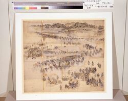 [江戸城正月登城図 下絵 門前の賑い] image