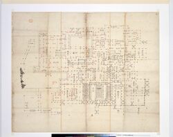 [江戸城本丸表座敷之図] / Document of Samurai Class, Document Related to Blue Print image