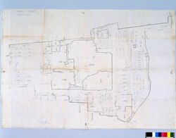 [加賀藩江戸上屋敷之図] / Document of Samurai Class, Document Related to Blue Print image