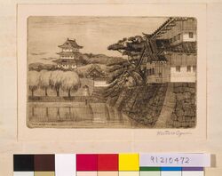 大東京名所十二景 宮城堀端 / Twelve Famous Views of the Great Tokyo: the Moats of Imperial Palace image