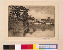 大東京名所十二景 宮城堀端図 / Twelve Famous Views of the Great Tokyo: the Moats of Imperial Palace image