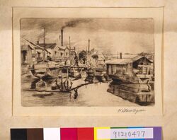 大東京名所十二景 荒川川岸風景 / Twelve Famous Views of the Great Tokyo: Arakawa River Embankment image