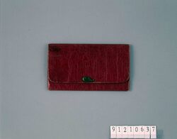 紅桟留革紙入 / Leather Wallet with Red Clasp image