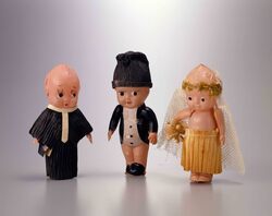 セルロイド人形[牧師風キューピー] / Celluloid Doll, [Pastor Kewpie] image