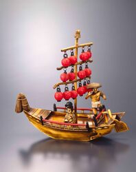 セルロイド製置物 千灯付船 / Celluloid Object, Illuminated Ship image