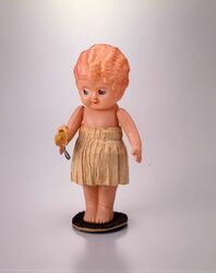 セルロイド人形[衣裳付きキューピー] / Celluloid Doll, [Kewpie with Clothes] image