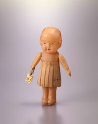 セルロイド人形 少女(衣装付) / Celluloid Doll, Young Girl (with Clothes) image