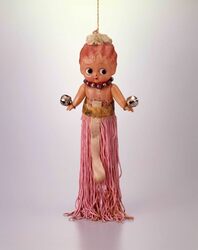 セルロイド人形 踊り子風(紐付) / Celluloid Doll, Dancer (with String) image