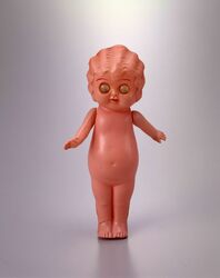 セルロイド人形 巻髪女子 / Celluloid Doll, Curly Haired Girl image
