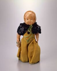 セルロイド人形(民族衣装風) / Celluloid Doll (with Ethnic Clothes) image