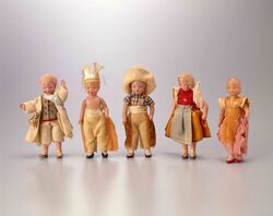 セルロイド人形 民族衣装 男子 / Celluloid Doll, Boy with Ethnic Clothes image