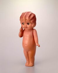 セルロイド人形 巻髪女子 / Celluloid Doll, Curly Haired Girl image