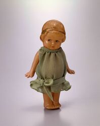 セルロイド人形 少女(衣装付) / Celluloid Doll, Young Girl (with Clothes) image