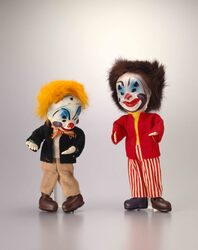 セルロイド人形 ピエロ(赤衣装) / Celluloid Doll, Clown (with Red Clothes) image