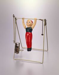 セルロイド玩具 器械体操人形 / Celluloid Toy, Gymnast Doll image