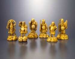 セルロイド製置物 布袋尊 / Celluloid Object, Hotei (Health and Prosperity) image
