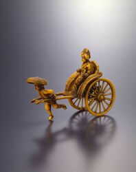 セルロイド製置物 人力車 / Celluloid Object, Rickshaw image