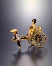 セルロイド製置物 人力車 / Celluloid Object, Rickshaw image