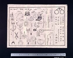 大隅源助店(眼鏡・時計等)引札 / Ōsumi Gensuke Shop (Glasses and Watches) Handbill image