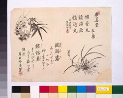 楽善堂三薬引札 / Gakuzendō Medicine Handbill image