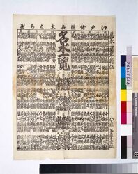 江戸諸国名木くらべ / Famous Trees in Edo Ranking image
