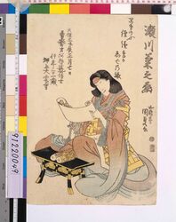 五代目瀬川菊之丞 死絵 「早きのふ」 / A Memorial Portrait of the Actor Segawa Kikunojo V "Haya Kino" image