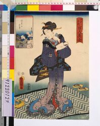 江戸名所百人美女 あすかやま / One Hundred Beautiful Women at Famous Places in Edo : Asukayama Hill image