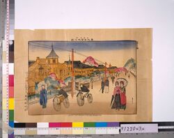 東京名所 築地居留地之図 / Famous Places of Tokyo: Tsukiji Foreign Settlement image