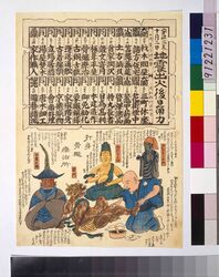 安政二年十月二日地震出火後日角力 / Sumō after the October 2 1855 Earthquake and Fire image
