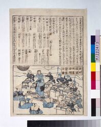 武州横浜於応接所饗応之図 / Illustration of Guest House in Yokohama in Bushū Province Where American Delegation Is Being Entertained image
