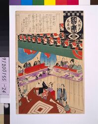 大江戸しばいねんぢうぎやうじ 場釣り提燈 / Annual Events of Theaters in Great Edo: Lanterns at the Stage image
