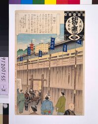 大江戸しばいねんぢうぎやうじ 板囲い / Annual Events of Theaters in Great Edo: Wooden Wall image