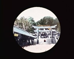 名所 明石 人丸 / Famous Views: Hitomaru Shrine, Akashi image