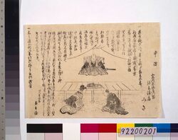 北町奉行申渡の図(北品川東海寺前弥兵衛店奉公人貞女みき褒美下賜) / Illustration of Kitamachi Magistrate’s Official Announcement (Regarding a Reward Given to Miki, an employee of Yahei’s Store in Front of Tōkaiji Temple in Kitashinagawa) image