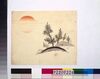 広告団扇絵 松/Painting on a Round Fan for an Advertisement: Pine Tree image
