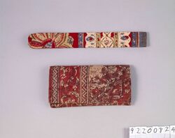 鬼更紗懐中たばこ入れ 更紗煙管筒付き / Oni Sarasa Pocket Tobacco Pouch and Sarasa Pipe Case image