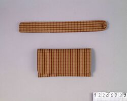 縞織懐中たばこ入れ / Stripe Woven Textile Pocket Tobacco Pouch image