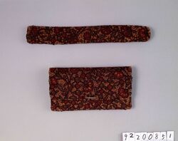 花文相良刺繍懐中たばこ入れ / Pocket Tobacco Pouch with Sagara Embroidery of Flower Pattern image