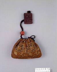 唐織巾着 / Drawstring Pouch Made with Karaori Cloth image