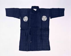 白紺糸威鎧一括 / Set of Yoroi Body Armor with White and Navy Blue String image