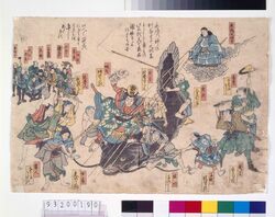 鯰をおさえる図 / Painting of Subduing a Catfish (which was Supposed to have Caused Earthquakes) image