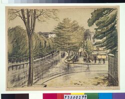 東京新近郊八景 4 明治神宮表参道 / New Eight Views in the Environs of Tokyo : No. 4, Front Approach to Meiji-Jingu Shrine image