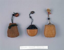 巾着形竹編小物入 / Drawstring Pouch-shaped Bamboo Accessory Case image