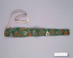 扇亀甲文舞扇袋 / Dance Fan Bag with Fan and Tortoiseshell Design image