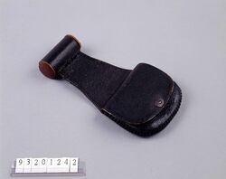 黒革早道 / Black Leather Hayamichi Pouch image