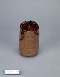 パナマ製円筒型提篭 / Cylindrical Toquilla Straw Basket image