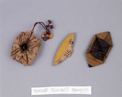 盃型押絵楊子袋 / Sake Cup-shaped Oshi-e Bag for Food Picks image