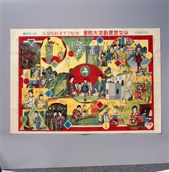 少女ラヂオ放送双六(『少女世界』21巻1号付録) / Girls and the Radio Broadcast Sugoroku Board (Supplement to “Shojo Sekai” Volume 21 No. 1) image