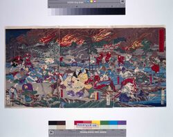 東台戦争落去之図 / The Battle of Ueno: Defeat image